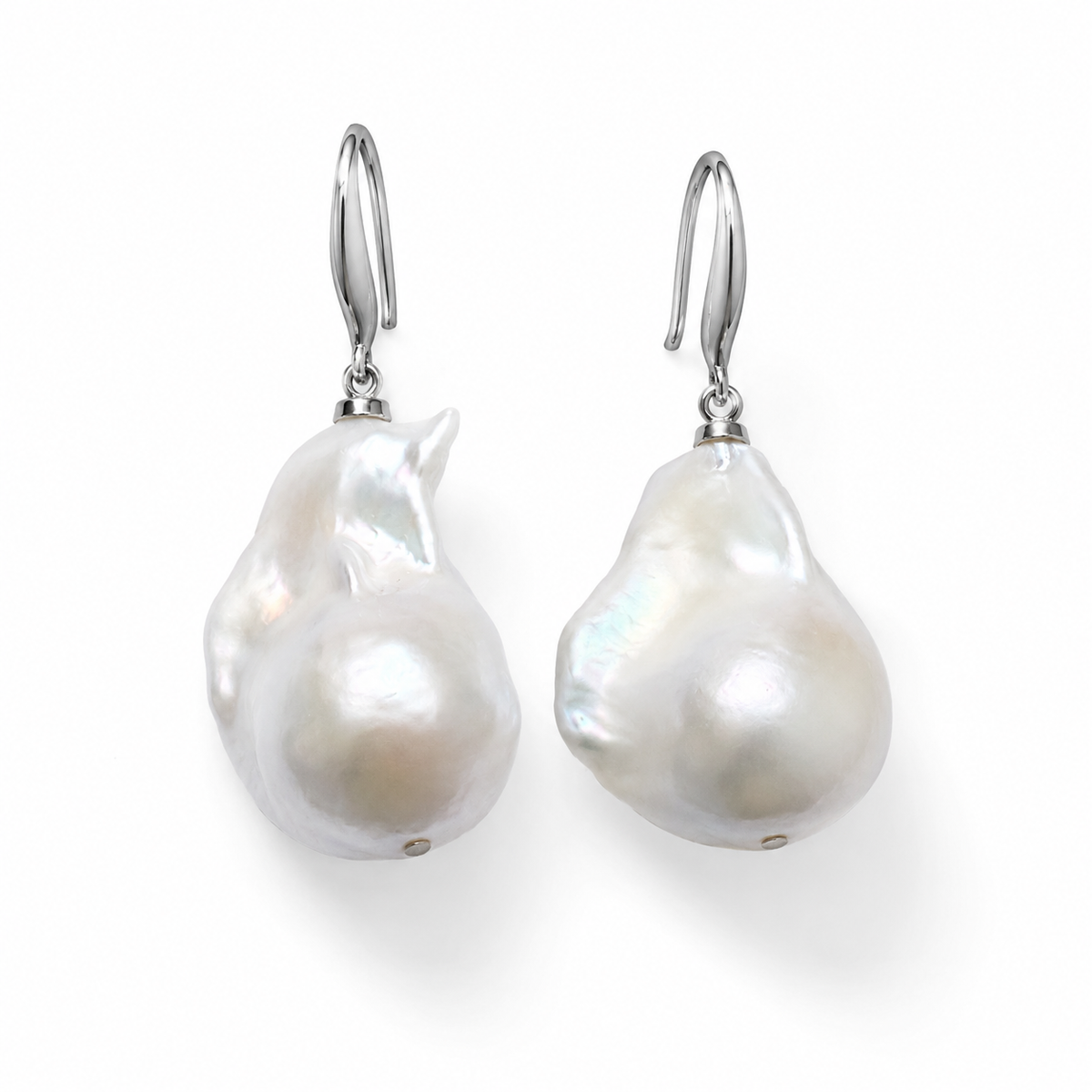 White South Sea Baroque Pearl Set