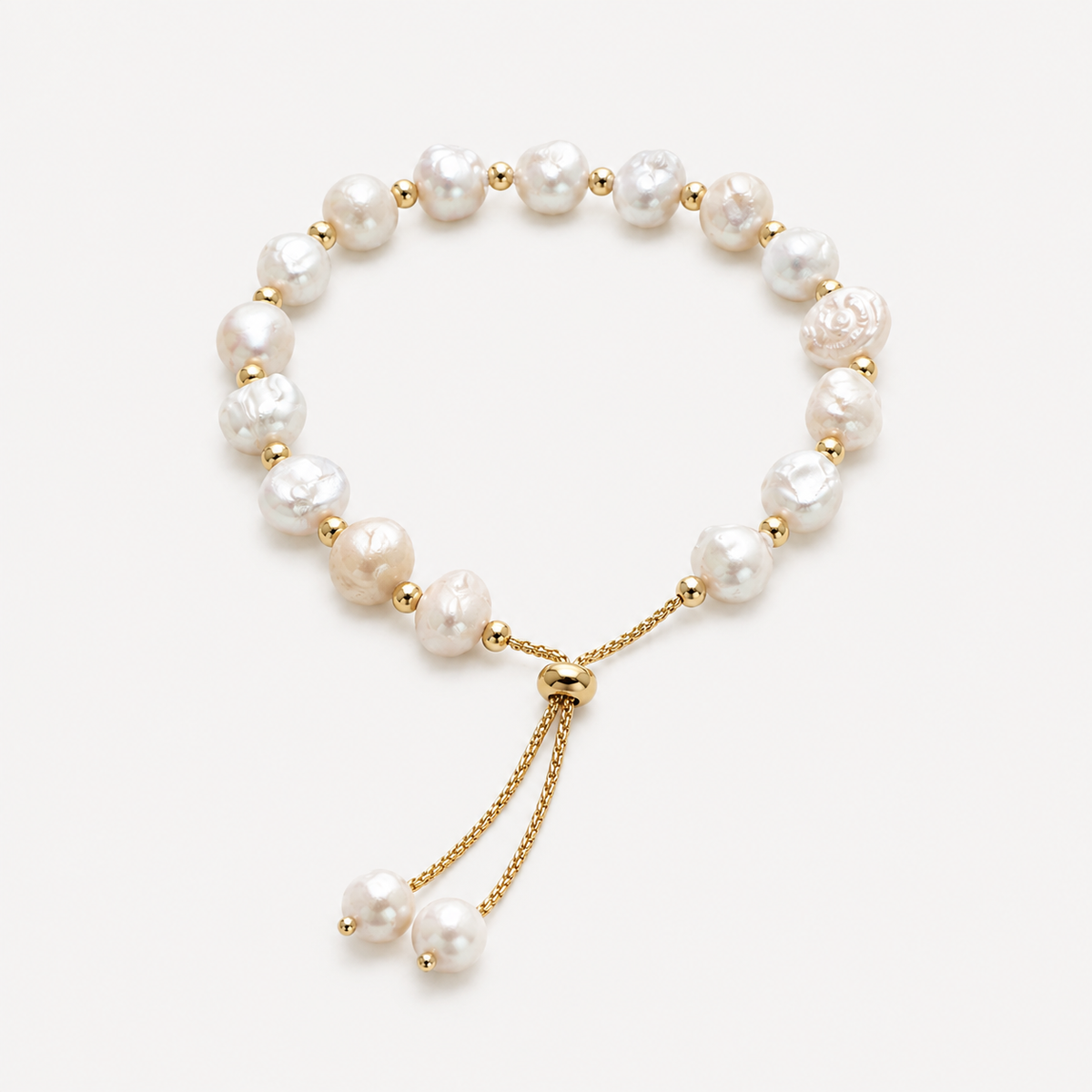 Gold-plated Freshwater Pearl Bracelet