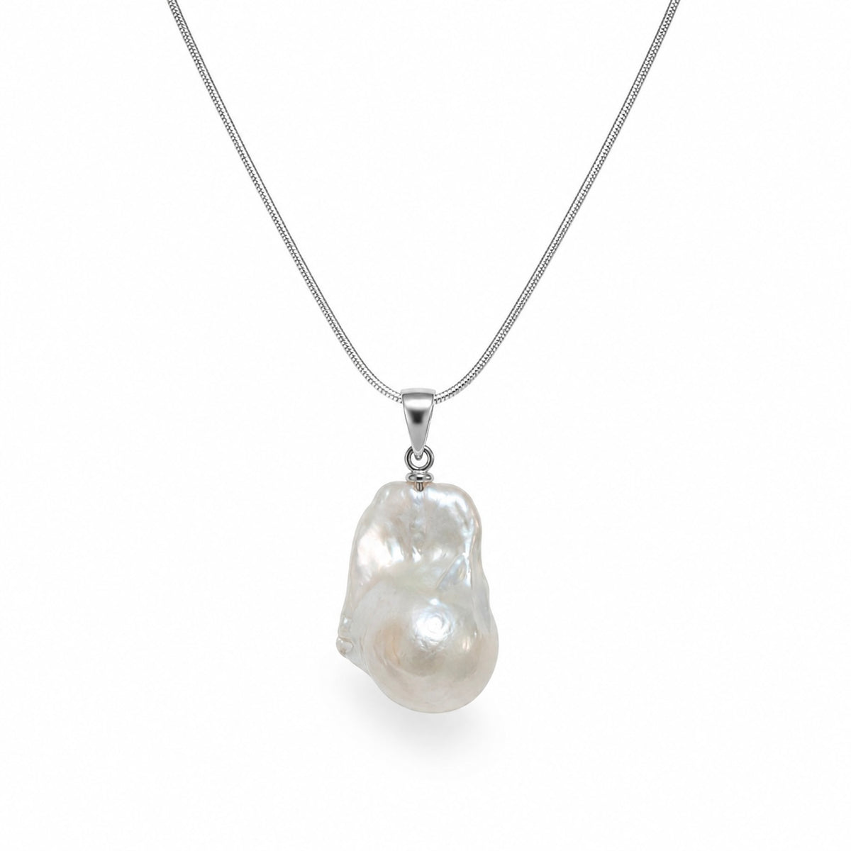White South Sea Baroque Pearl Set